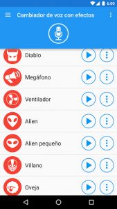 Cambiador de voz con efectos 4