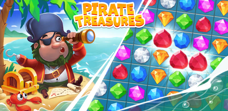 Pirate Treasures: Gems Puzzle video