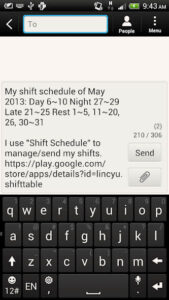 Shift Calendar 4