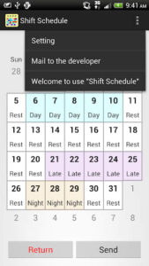 Shift Calendar 5